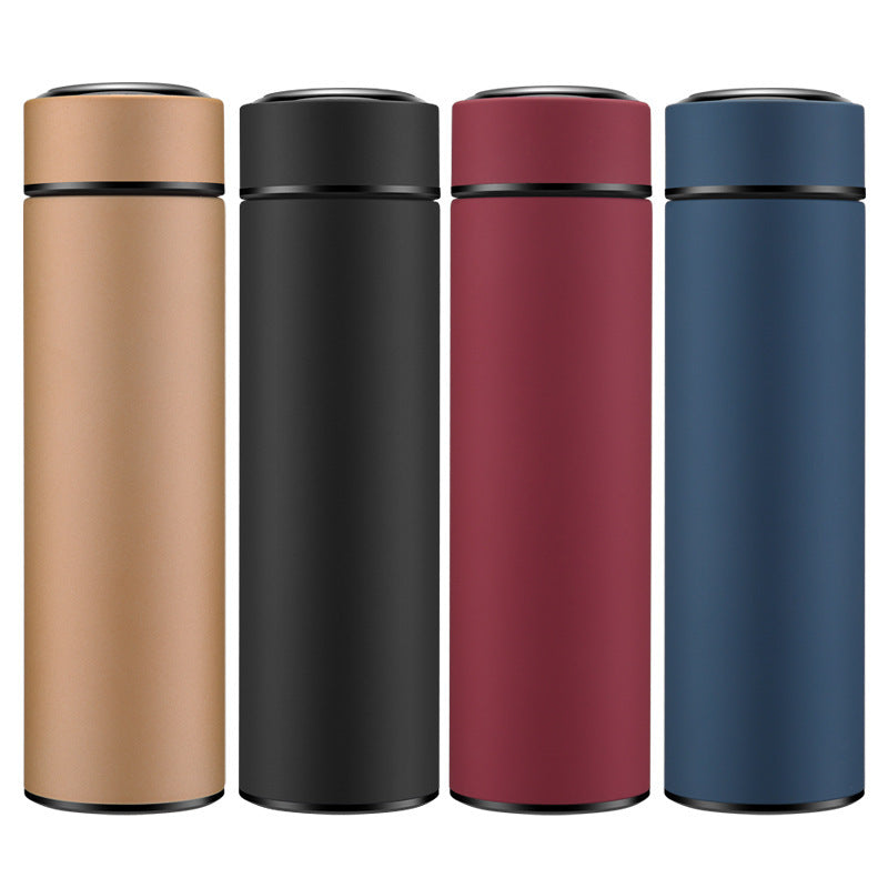 Bouteille d'eau en acier inoxydable de 450 ml, double paroi, isolée sous vide, idéale pour les voyages, le sport ou l'extérieur