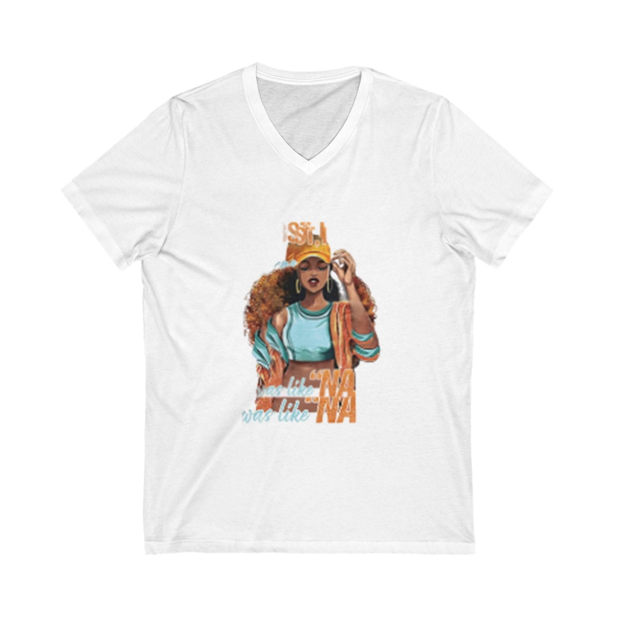 Empowerment V-Neck Tee, Inspirational Shirt, Casual Fashion, Gift for Her, Summer Top, Comfortable Jersey Tee