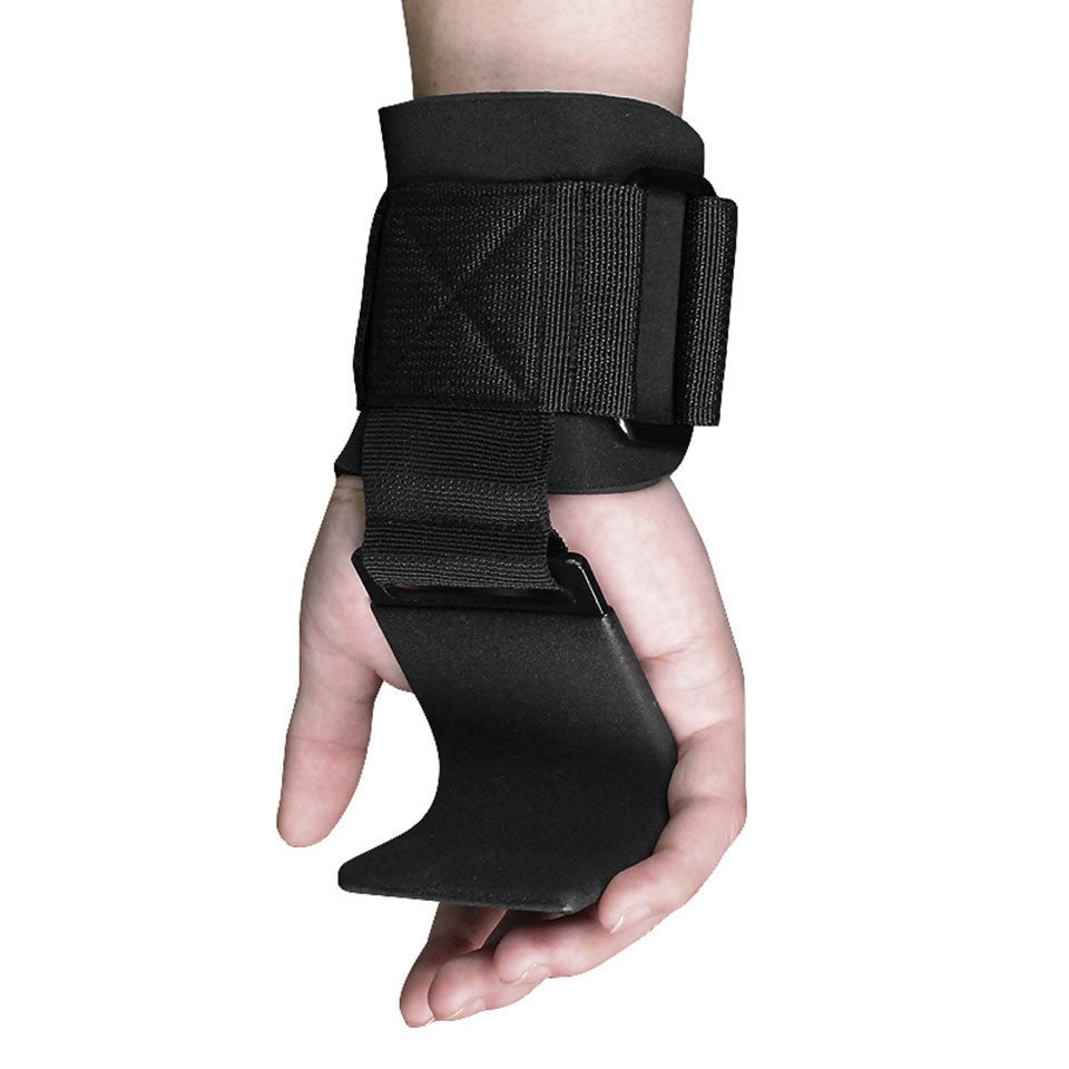 Poignées d'haltérophilie rembourrées avec bandes de poignet, gants d'haltérophilie, crochets de traction robustes, sangles d'entraînement en salle de sport