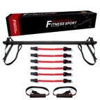 Kit de barre de Pilates avec bandes de résistance, équipement d'entraînement portable pour la maison, barre et bandes d'exercice Perfect Stretched Fusion