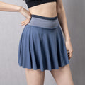 Cloud Hide Women Tennis Skirts Running Golf Badmintion Pantskirt Sports Gym Fitness Shorts Phone Pocket High Waist Sport Skort