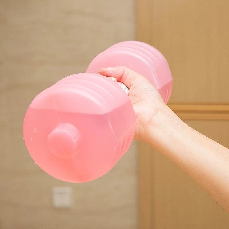 Haltères à eau pour musculation, amincissants, fitness, gym, yoga, entraînement, sport, bouteille en plastique