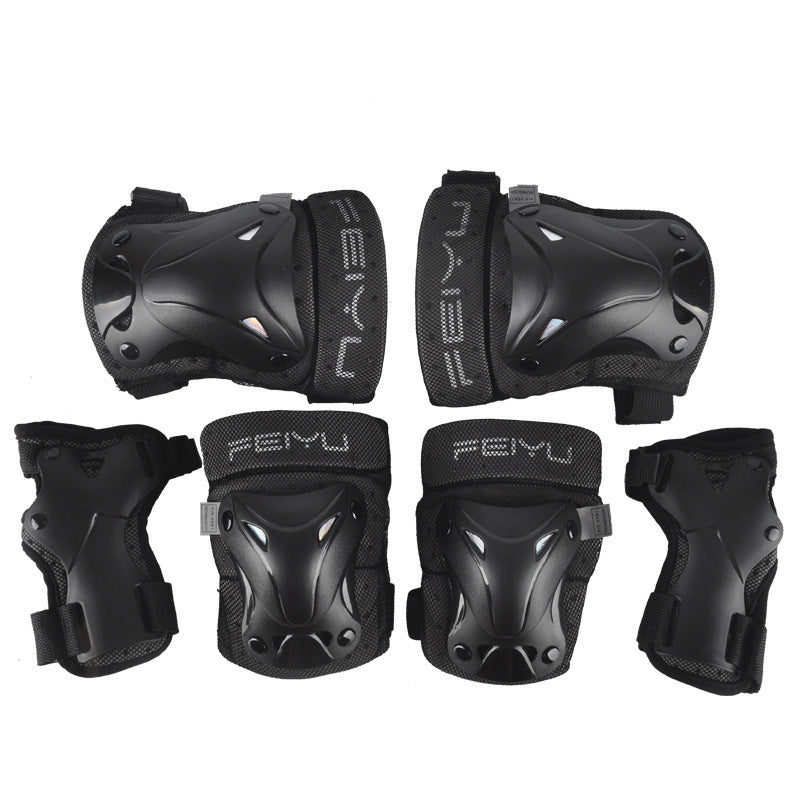 Ensemble de protections pour patins à roulettes et genoux pour adultes