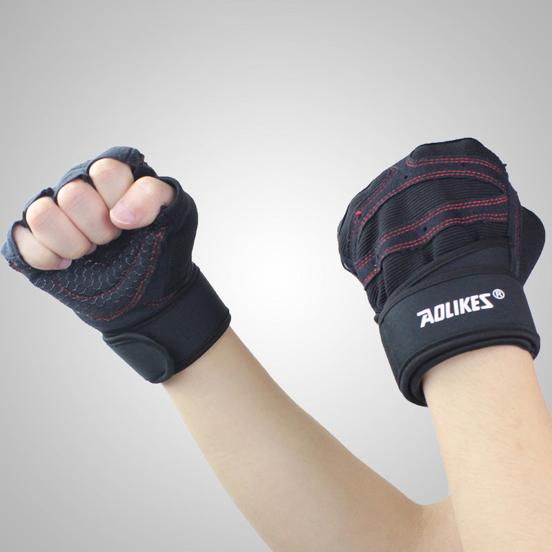 Gants de fitness pour hommes et femmes, équipement d'exercice, haltères, haltérophilie, gants demi-doigts, entraînement, salle de sport, respirants, antidérapants
