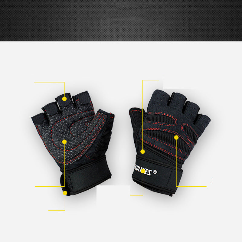 Gants de fitness pour hommes et femmes, équipement d'exercice, haltères, haltérophilie, gants demi-doigts, entraînement, salle de sport, respirants, antidérapants