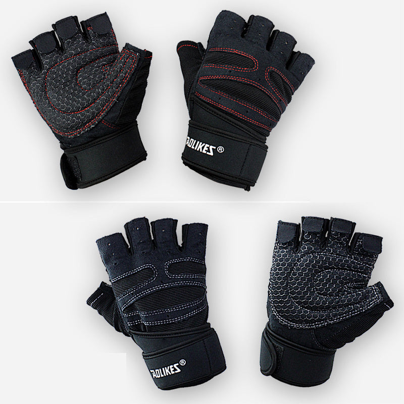 Gants de fitness pour hommes et femmes, équipement d'exercice, haltères, haltérophilie, gants demi-doigts, entraînement, salle de sport, respirants, antidérapants