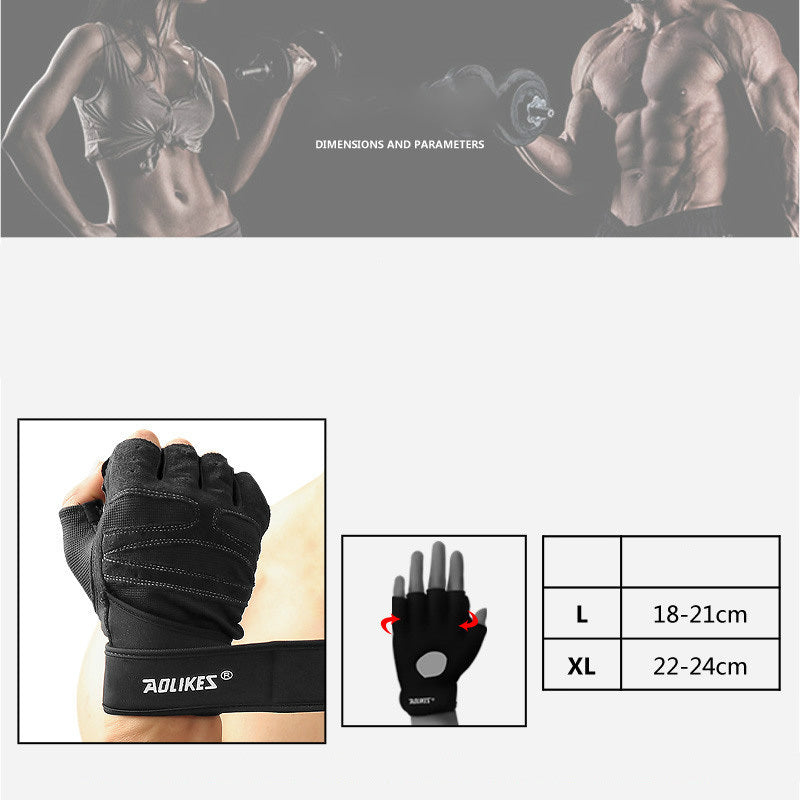 Gants de fitness pour hommes et femmes, équipement d'exercice, haltères, haltérophilie, gants demi-doigts, entraînement, salle de sport, respirants, antidérapants