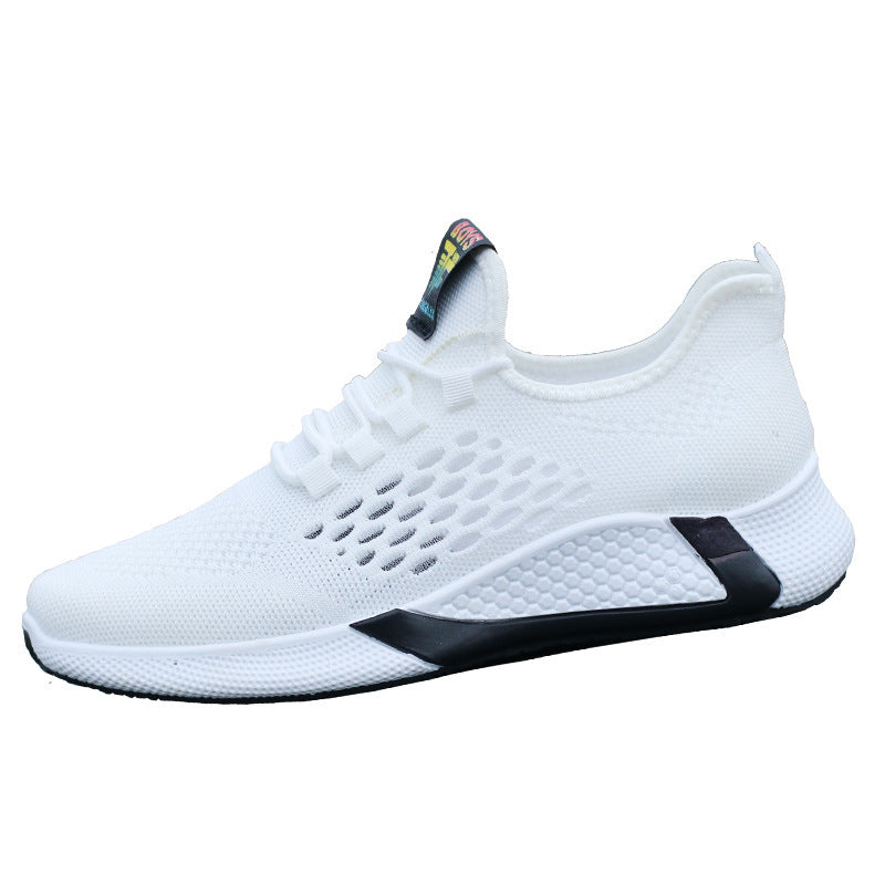 Nuevos zapatos deportivos para hombre, transpirables, informales, de malla, con cordones, antideslizantes, de caña baja, para correr.