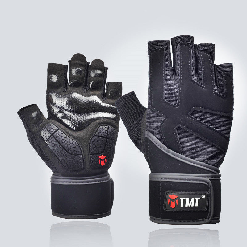 Guantes con muñequera para entrenamiento físico para hombre