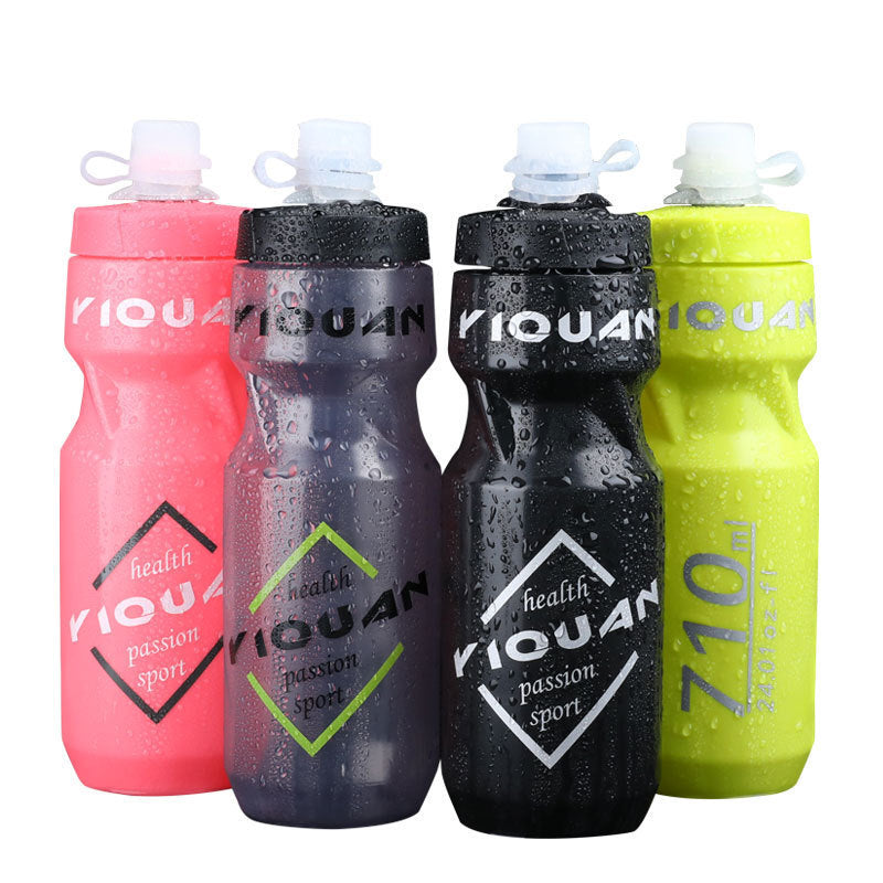 Botella de agua para ciclismo, botella deportiva con funda antipolvo, botella de plástico para PC, equipo de ciclismo