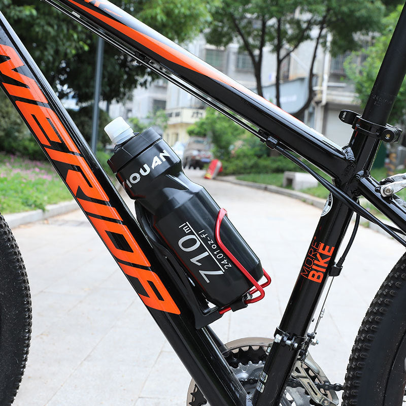 Botella de agua para ciclismo, botella deportiva con funda antipolvo, botella de plástico para PC, equipo de ciclismo