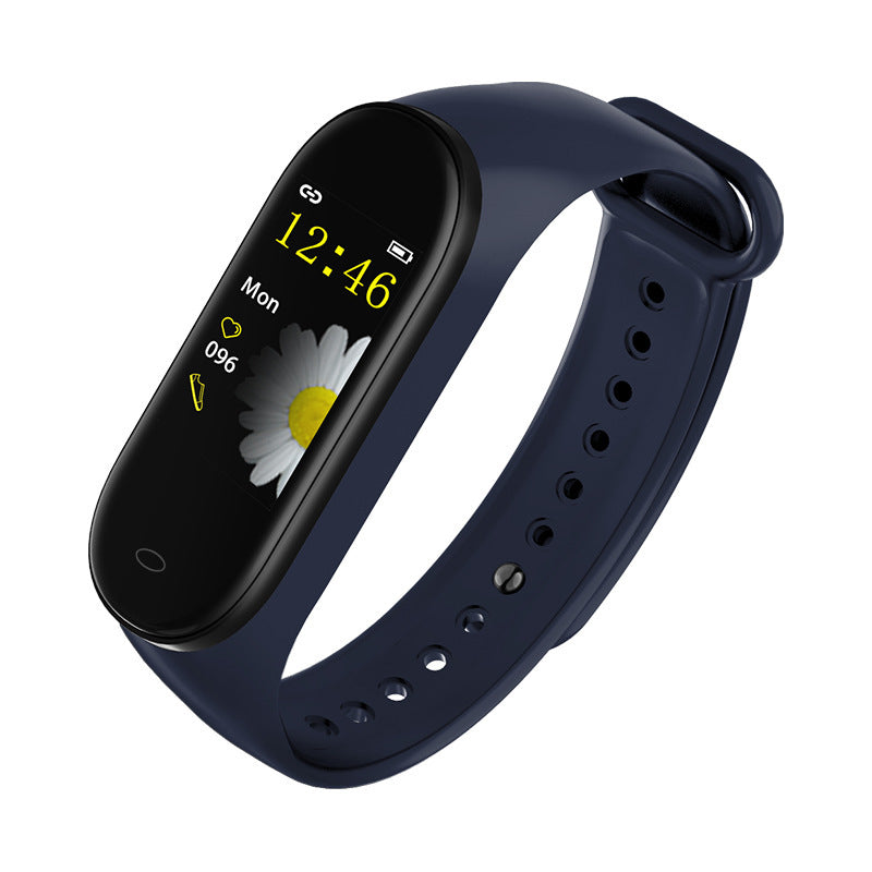 Bracelet connecté de fitness, étanche, avec moniteur de fréquence cardiaque et de pression artérielle