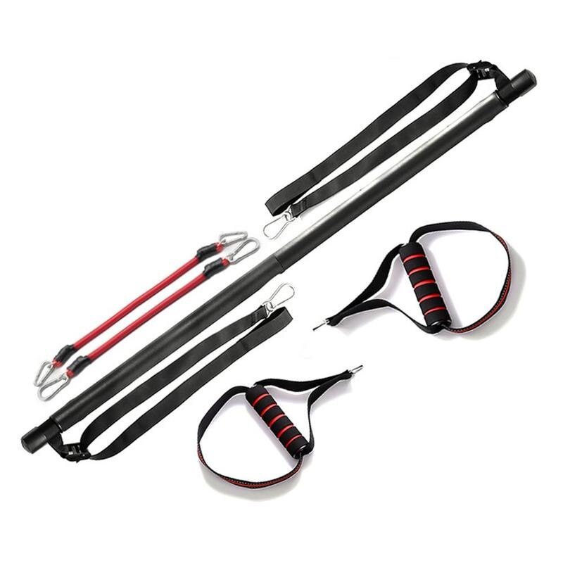 Kit de barre de Pilates avec bandes de résistance, équipement d'entraînement portable pour la maison, barre et bandes d'exercice Perfect Stretched Fusion