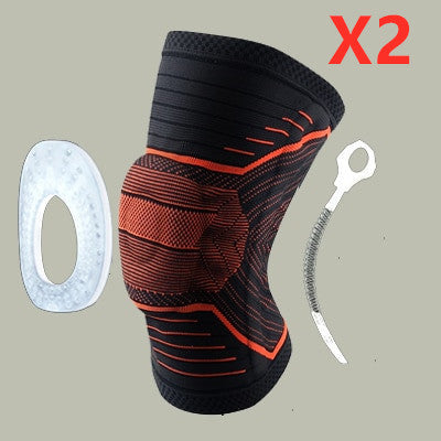 Genouillère de protection rotulienne en silicone à ressort