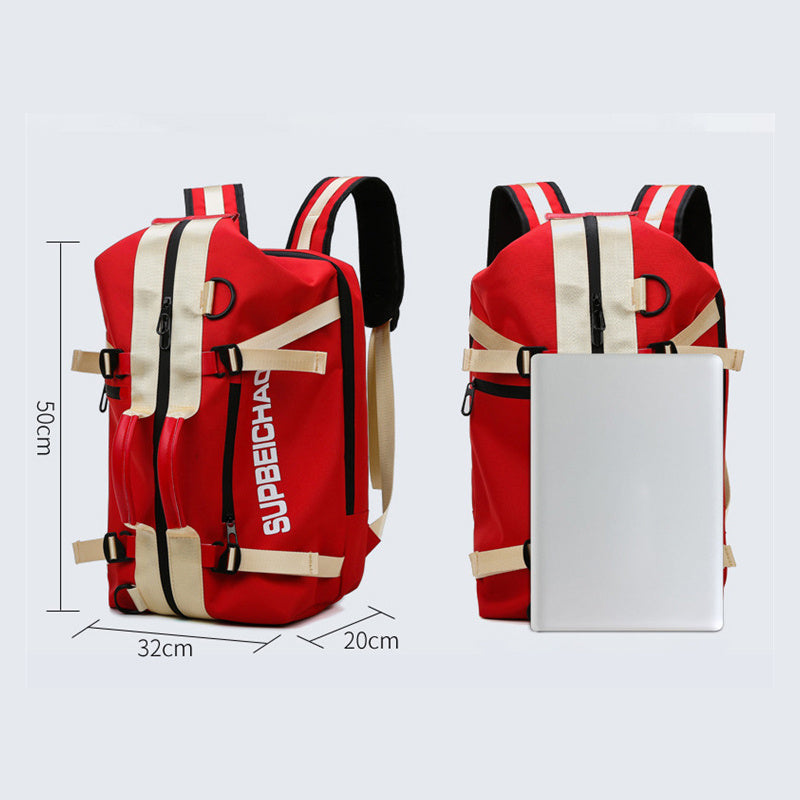 Sac de sport unisexe pour homme, grand sac de sport étanche et multifonctionnel, sac de séparation sec et humide, sac de voyage à bandoulière
