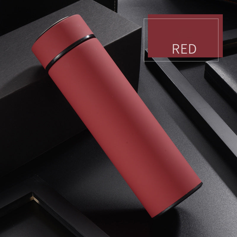 Bouteille d'eau en acier inoxydable de 450 ml, double paroi, isolée sous vide, idéale pour les voyages, le sport ou l'extérieur