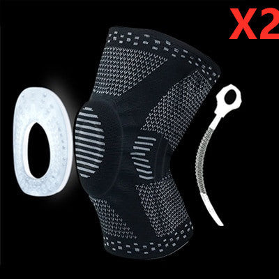 Genouillère de protection rotulienne en silicone à ressort