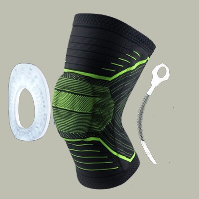 Genouillère de protection rotulienne en silicone à ressort