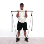 Kit de barre de Pilates avec bandes de résistance, équipement d'entraînement portable pour la maison, barre et bandes d'exercice Perfect Stretched Fusion