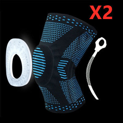Genouillère de protection rotulienne en silicone à ressort