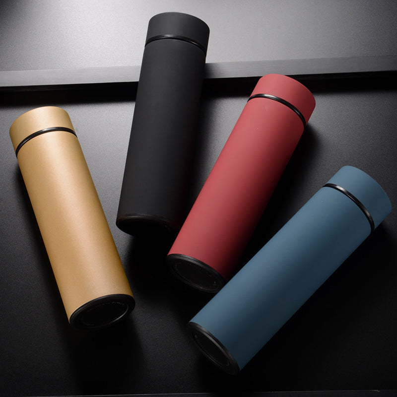 Bouteille d'eau en acier inoxydable de 450 ml, double paroi, isolée sous vide, idéale pour les voyages, le sport ou l'extérieur