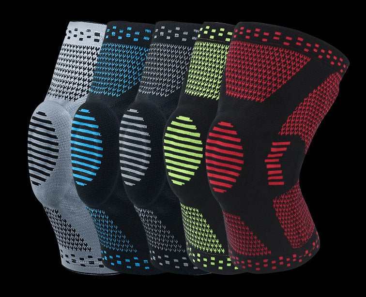 Genouillère de protection rotulienne en silicone à ressort
