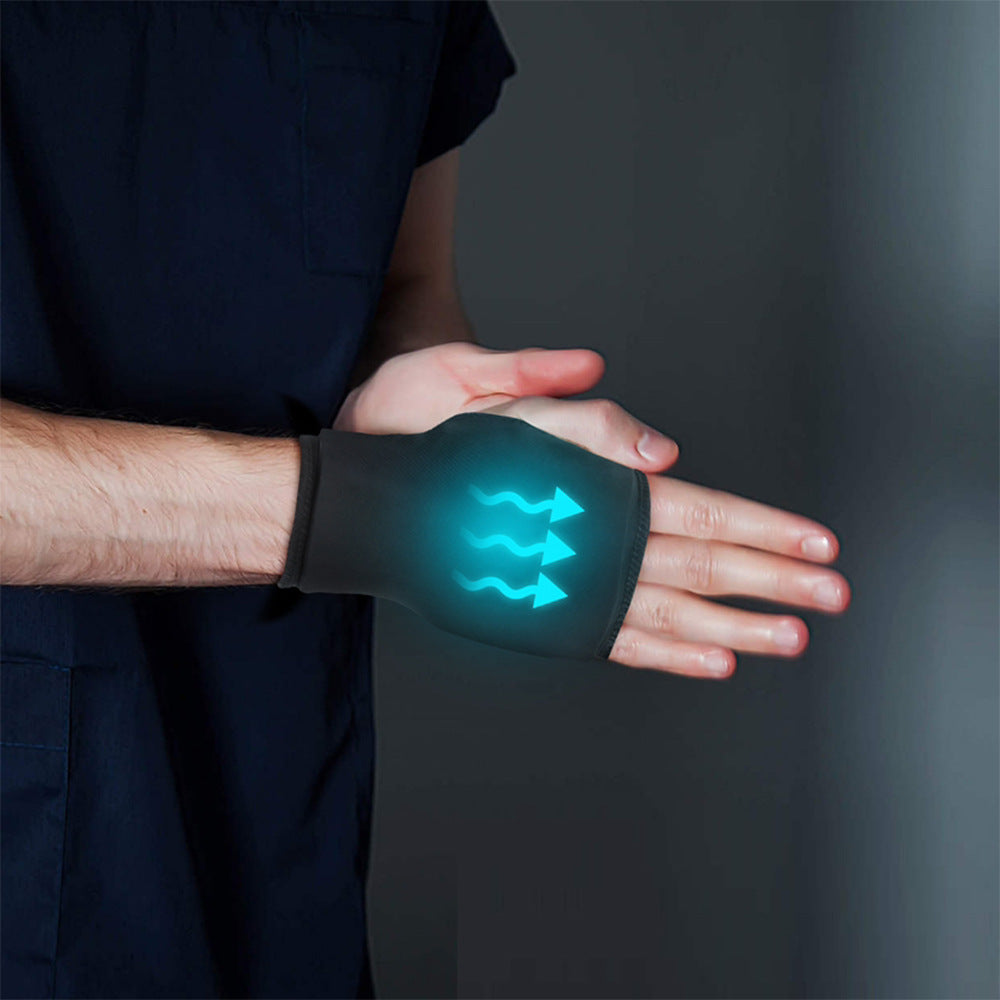 Bandage de glace et coussin chauffant pour poignet, thérapie par le chaud et le froid, utilisable au micro-ondes, pour soulager la douleur du syndrome du canal carpien
