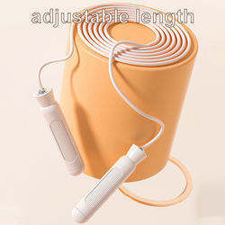 Corde à sauter réglable, durable, pour hommes et femmes, vitesse, cardio, endurance, corde à sauter pour le fitness avec entraînement 2 en 1, cordes à sauter réglables sans corde pour le fitness pour femmes