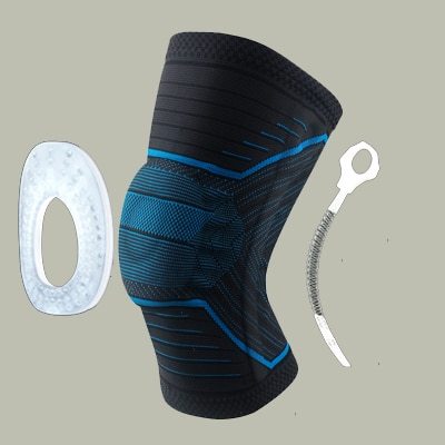Genouillère de protection rotulienne en silicone à ressort