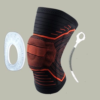 Genouillère de protection rotulienne en silicone à ressort