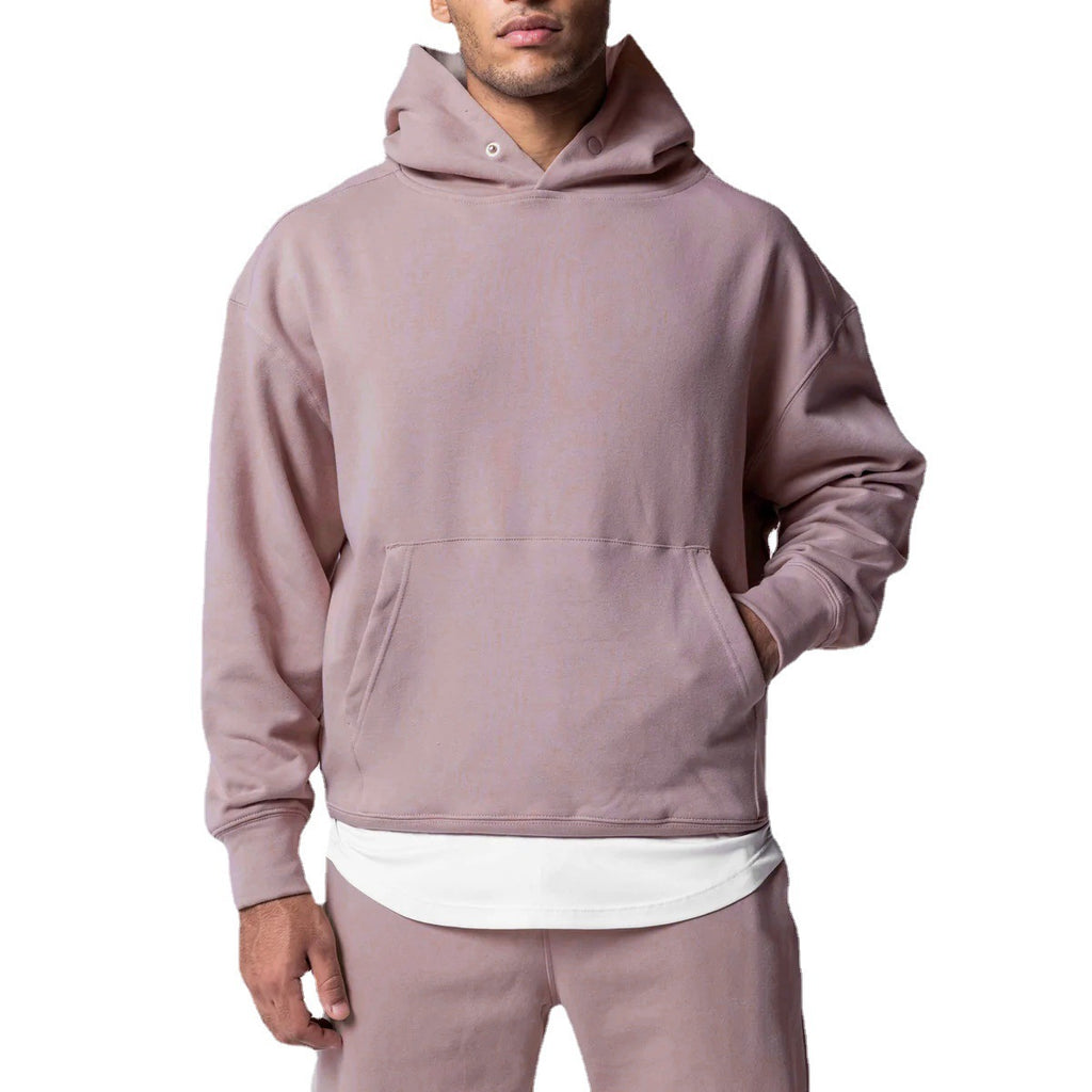 Sweats à capuche en coton épais pour hommes, ensembles d'entraînement, kits de sport décontractés, pull à capuche avec pantalon, sweat-shirts, survêtements de course à pied