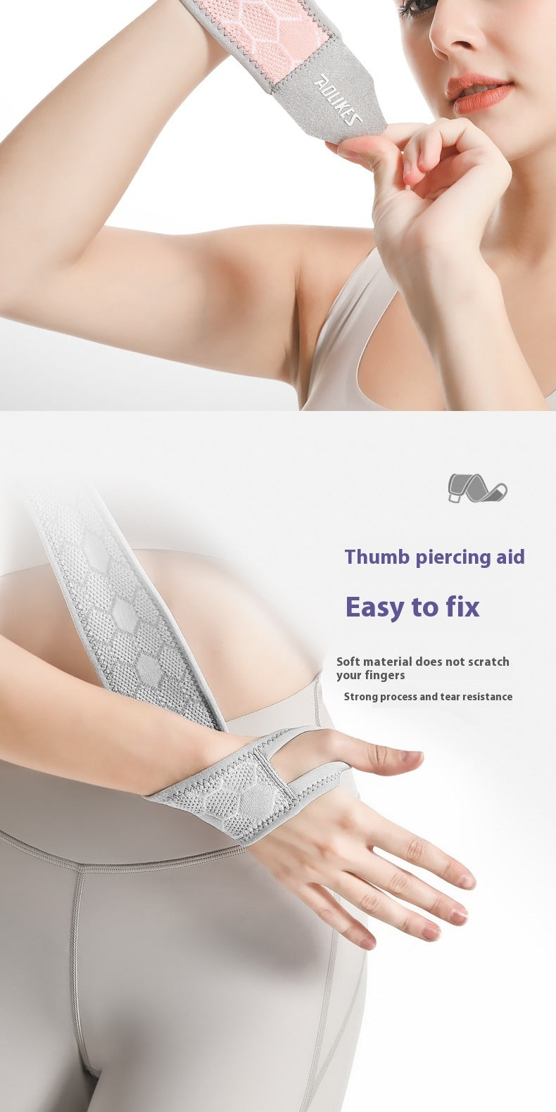 Sports Wrap Wrist Guard Outdoor Running Fitness German Knitting