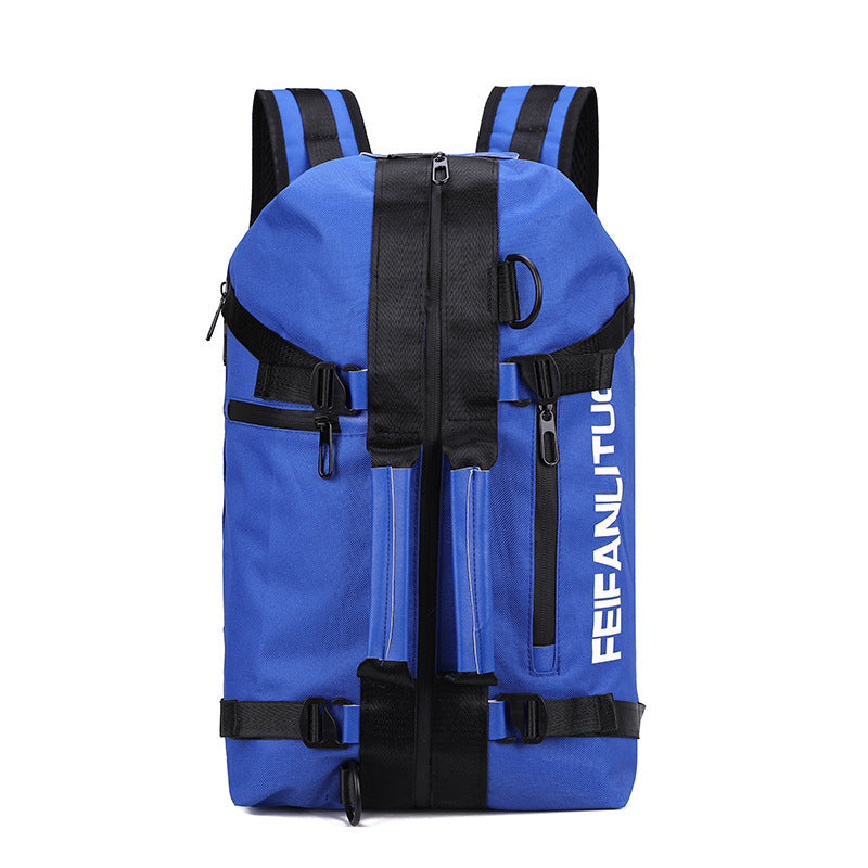 Sac de sport unisexe pour homme, grand sac de sport étanche et multifonctionnel, sac de séparation sec et humide, sac de voyage à bandoulière