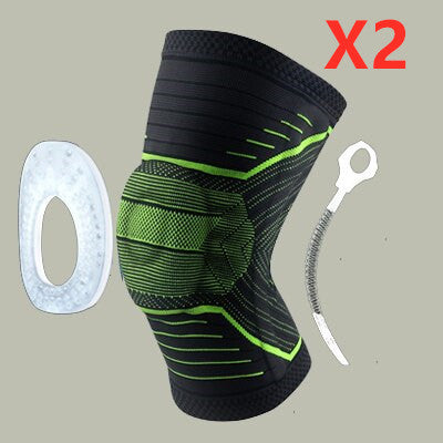 Genouillère de protection rotulienne en silicone à ressort