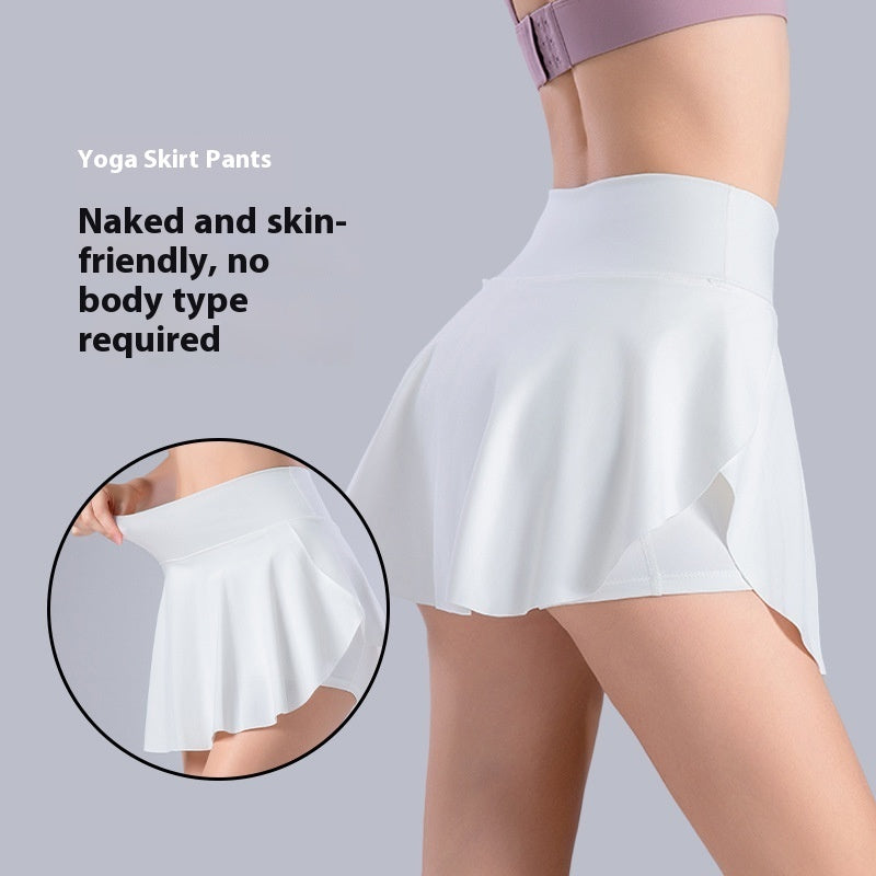 Lined Anti-exposure Tennis Skirt Fitness Sports Skirt