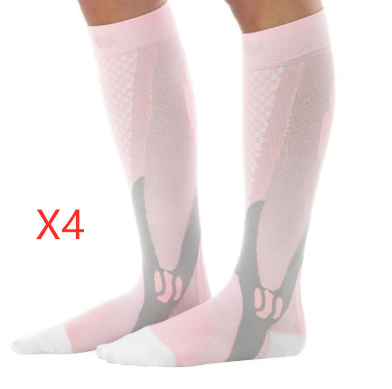 Chaussettes de compression pour hommes et femmes, coupe athlétique graduée idéale pour la course, les voyages, l'endurance, la circulation et la récupération.