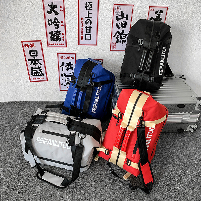 Sac de sport unisexe pour homme, grand sac de sport étanche et multifonctionnel, sac de séparation sec et humide, sac de voyage à bandoulière
